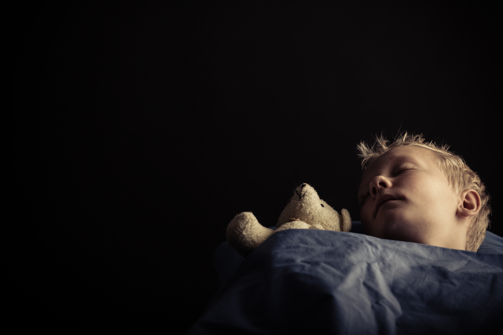 Children with autism or ADHD often sleep better with weighted blankets.