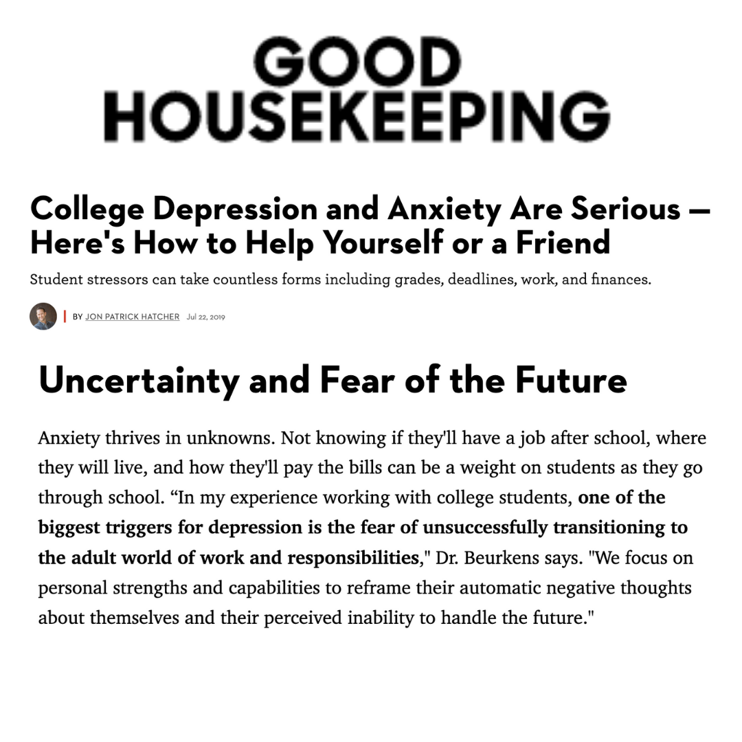 Good Housekeeping College Depression