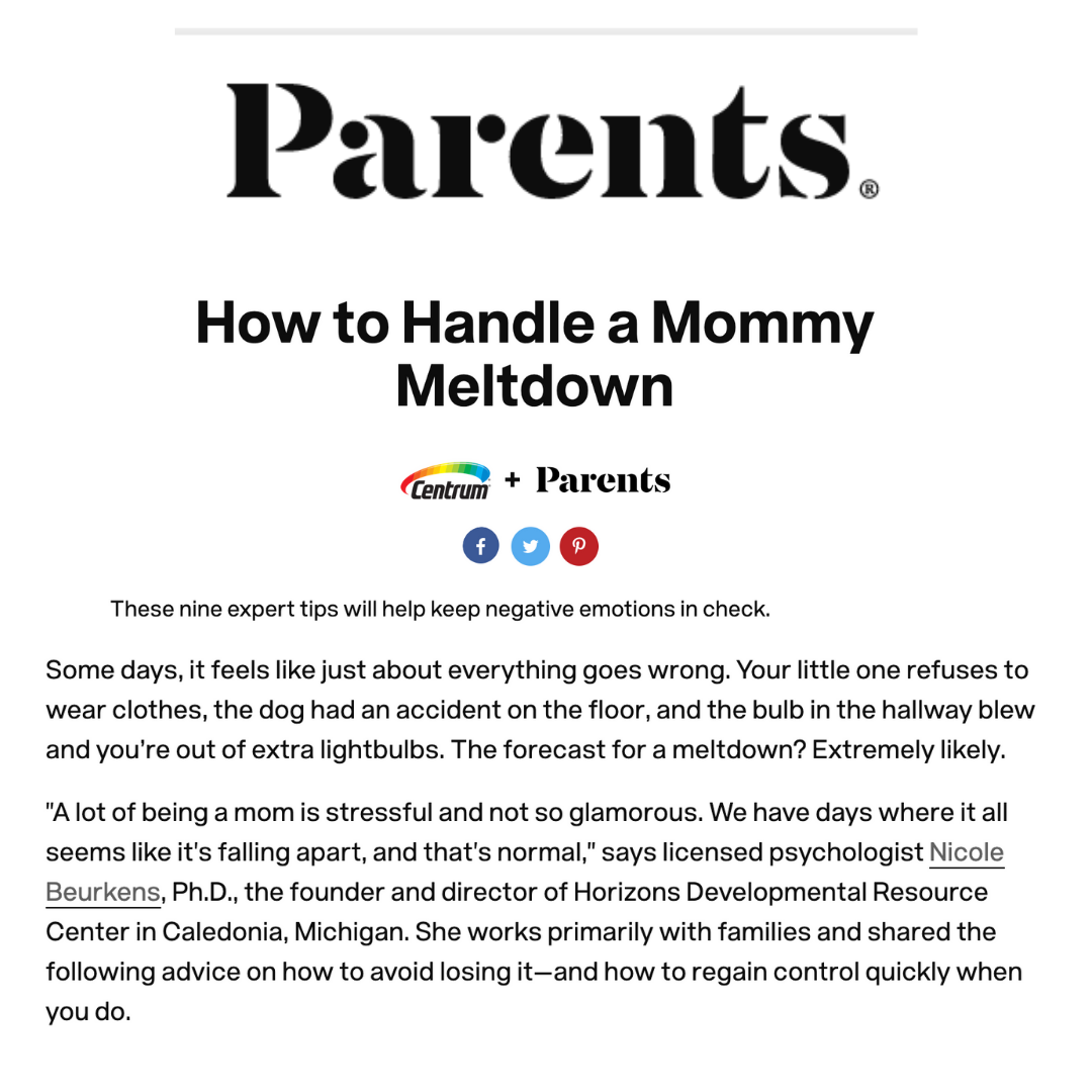 Parents Magazine Mommy Meltdown