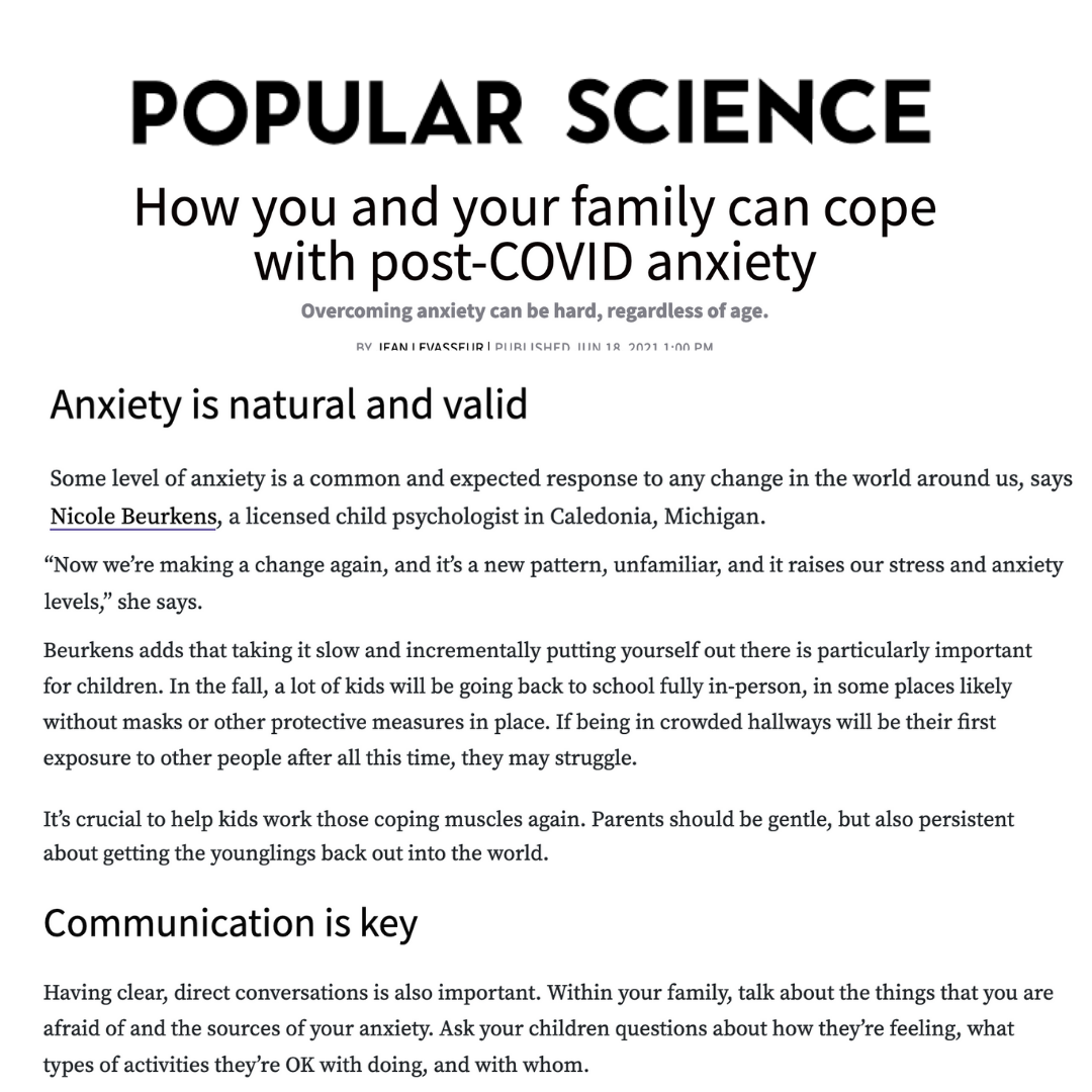 Popular Science Covid Anxiety